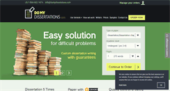 Desktop Screenshot of domydissertations.com