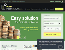 Tablet Screenshot of domydissertations.com
